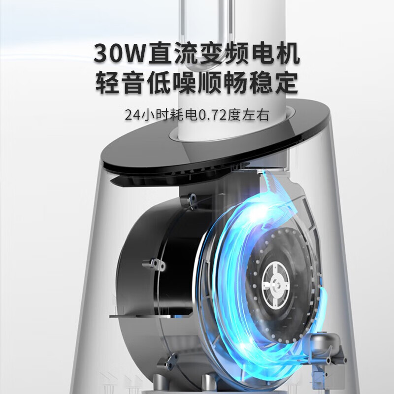 飞利浦(PHILIPS)无叶电风扇塔扇冷暖两用家用立式空气循环扇落地扇直流变频轻音遥控风扇 AHR5164FD黑色冷暖款高清大图