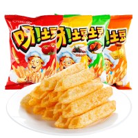 好丽友呀土豆薯条40g*10包薯片好友趣休闲零食小吃膨化食品大礼包 里脊牛排味40g*5包