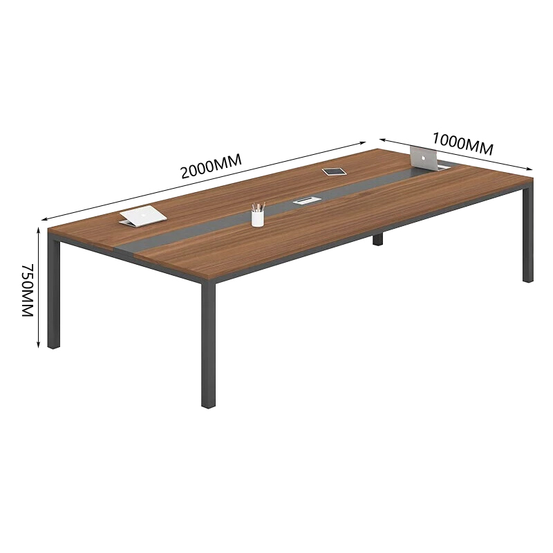 中豫鑫泽 ZYXZ5030154 会议桌长桌小型简约现代长条桌培训桌洽谈桌 2.0米单桌高清大图
