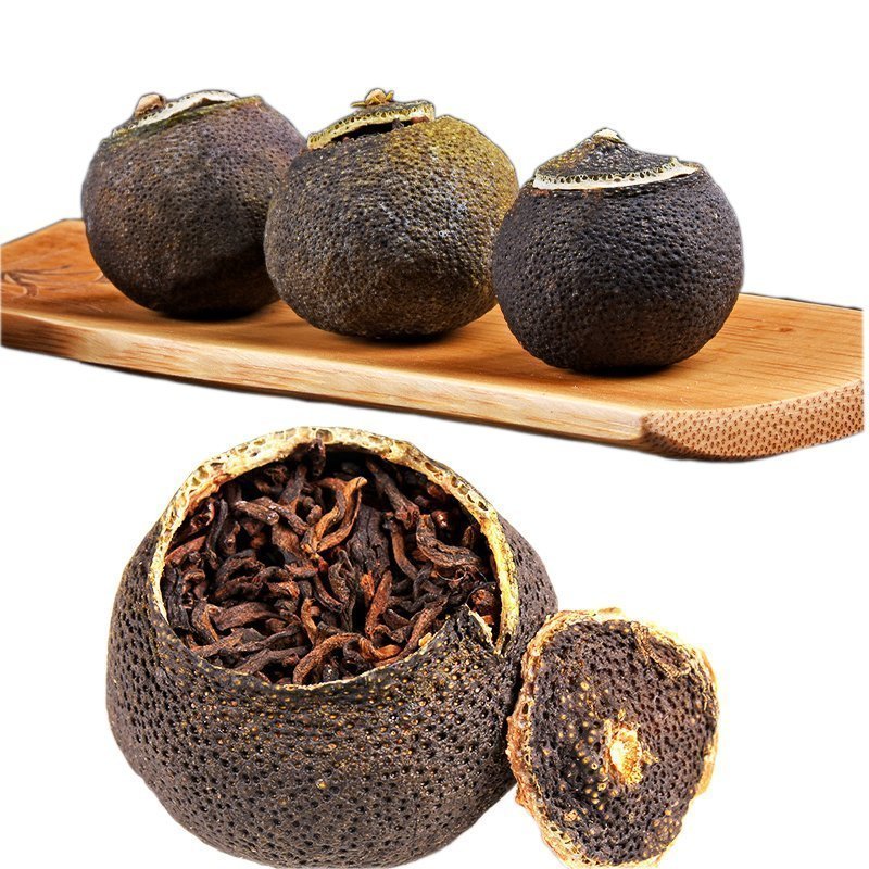 滇迈 正宗新会陈皮小青柑桔普茶 普洱熟茶 1枚装