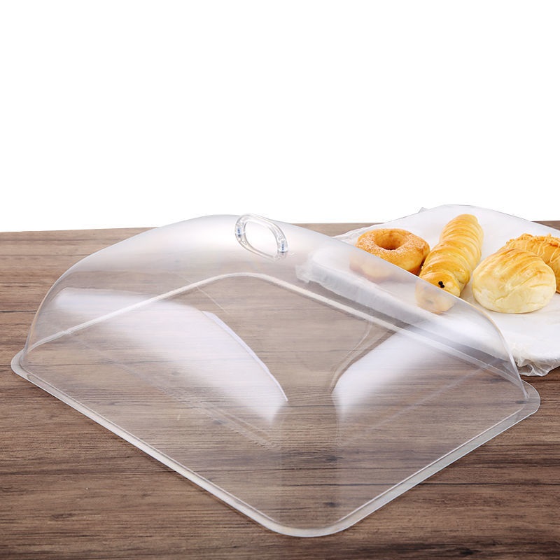 是尚 长方形透明菜罩 防尘罩厨房保鲜菜罩塑料罩子