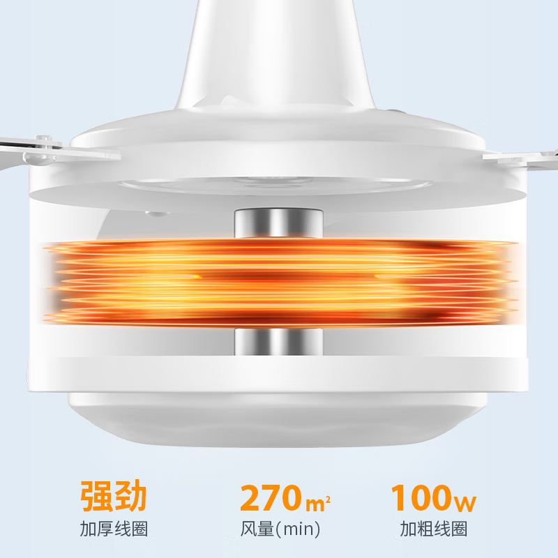 钻石牌 DS56-15D 吊扇电风扇家用客厅 1.4米56吋楼顶扇工业大风力吸顶电风扇