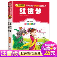 [4本28元系列]正版 红楼梦 彩图注音版 班主任推荐小学生语文新课标必读丛书 小书虫阅读系列 6-10岁儿童文学名著北