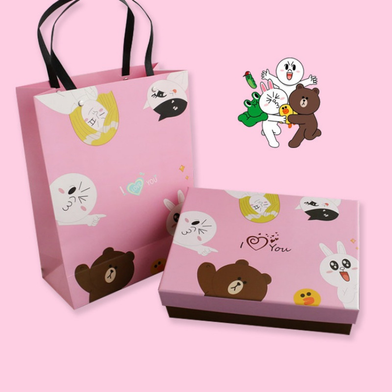 可爱卡通猫咪礼盒圣诞围巾包装盒大号礼品盒空盒生日盒送闺蜜视频