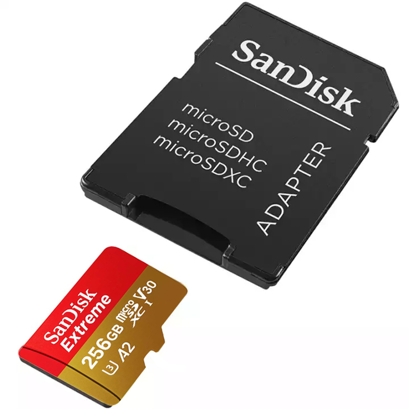 闪迪(Sandisk)A2 TF卡手机内存卡读160MB/s写90MB/s运动相机无人机存储卡Micro SD卡256G