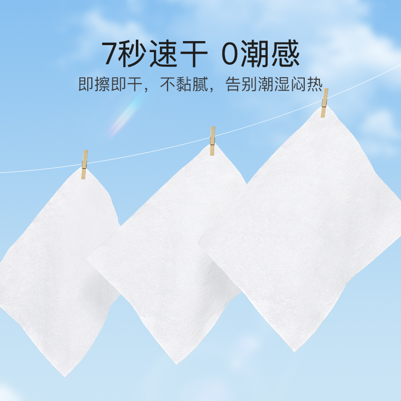 [补贴10%]生活湿厕纸家庭实惠装80抽男女性私处湿巾如厕擦屁股湿手纸巾 M码优惠款80抽*3包高清大图