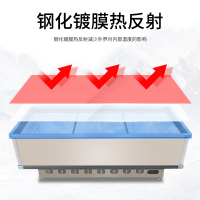 歌迪亚SD/SC-868 2.2米868L商用冷冻岛柜 双压缩机速冻平岛柜商用展示柜 卧式冷柜海鲜肉食柜超市速冻冰柜推拉