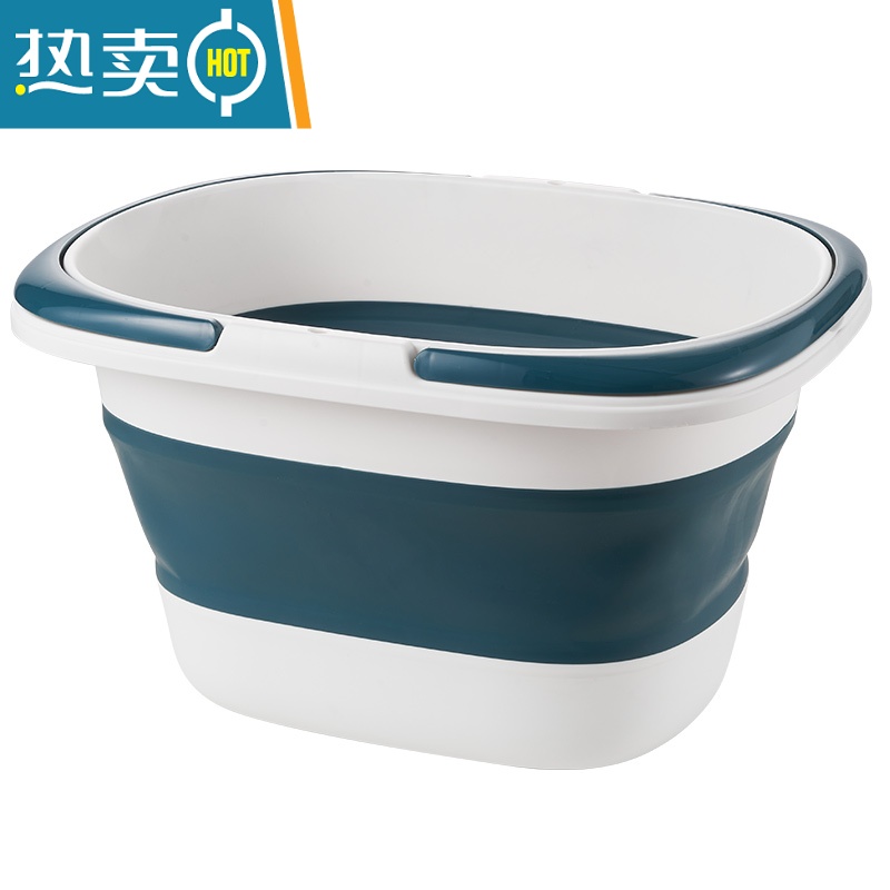 JING PING大号折叠盆加厚耐用洗衣服洗脸盆家用便携式旅行婴儿洗澡盆高清大图