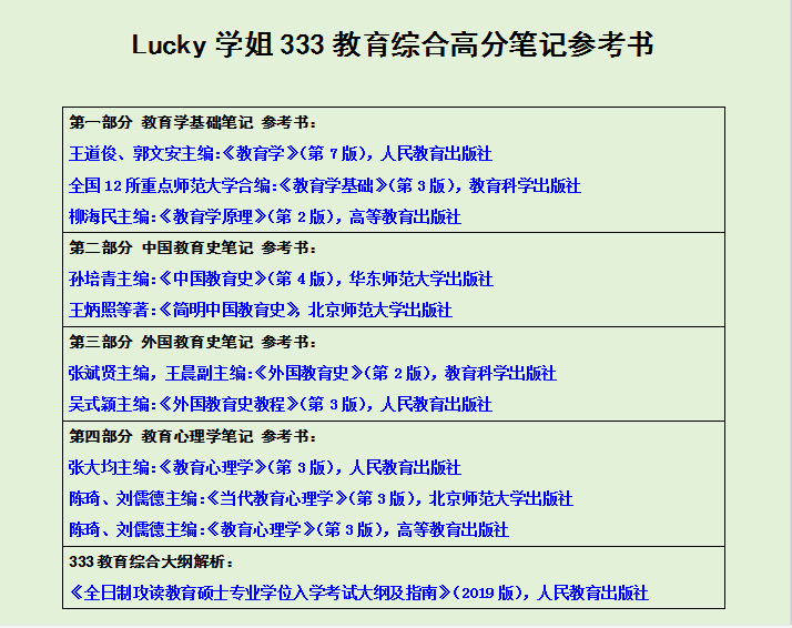 [正版图书]2024考研lucky学姐333笔记教育综合教育硕士考研+教育学教材+徐影333教材框架高分笔记应试解析 可高清大图