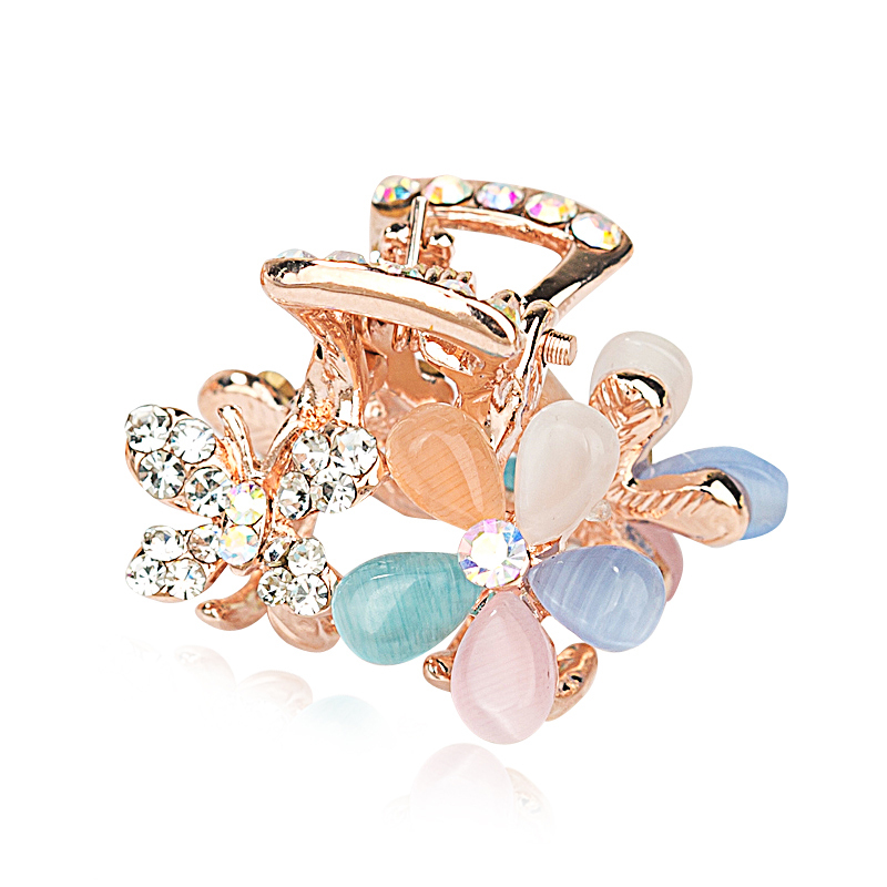 韩国小发夹抓夹饰品水钻小号刘海夹蝴蝶发抓顶夹头发夹子头饰卡子款式