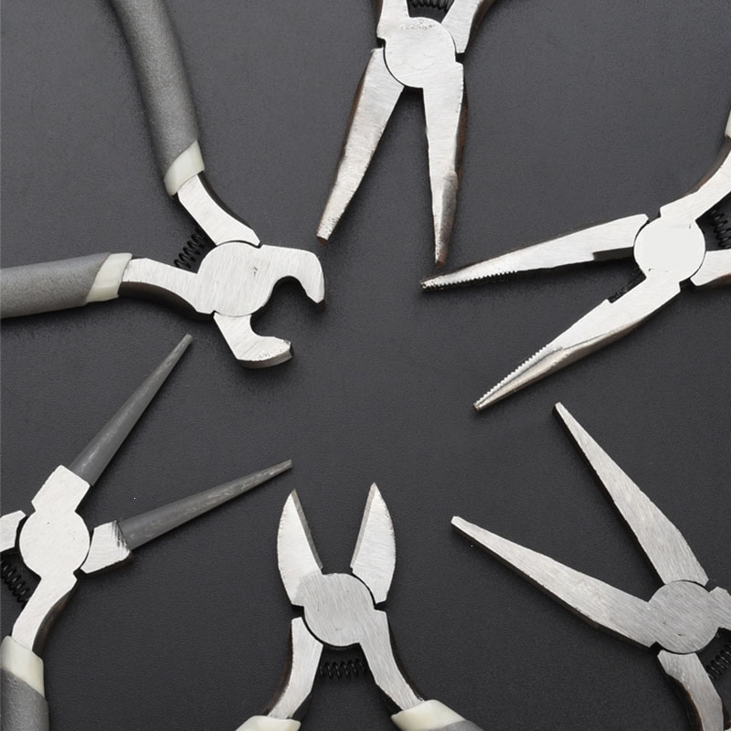 迷你小钳子5寸多功能尖嘴钳古达老虎钳手工diy钢丝钳斜口电工剥线钳子