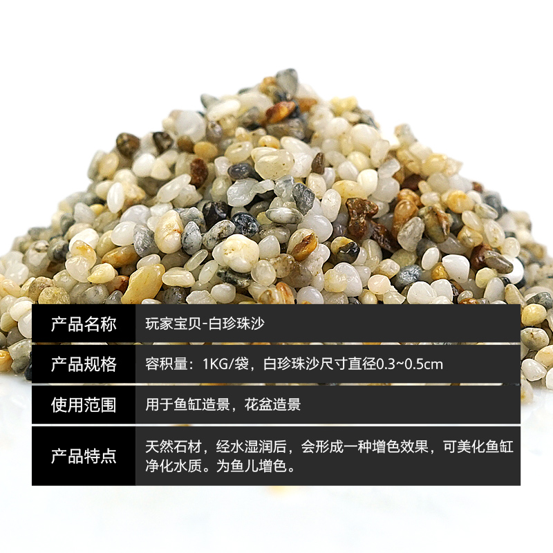 鱼缸底沙河沙珍珠沙底沙河砂自然沙清洁无杂质高清大图