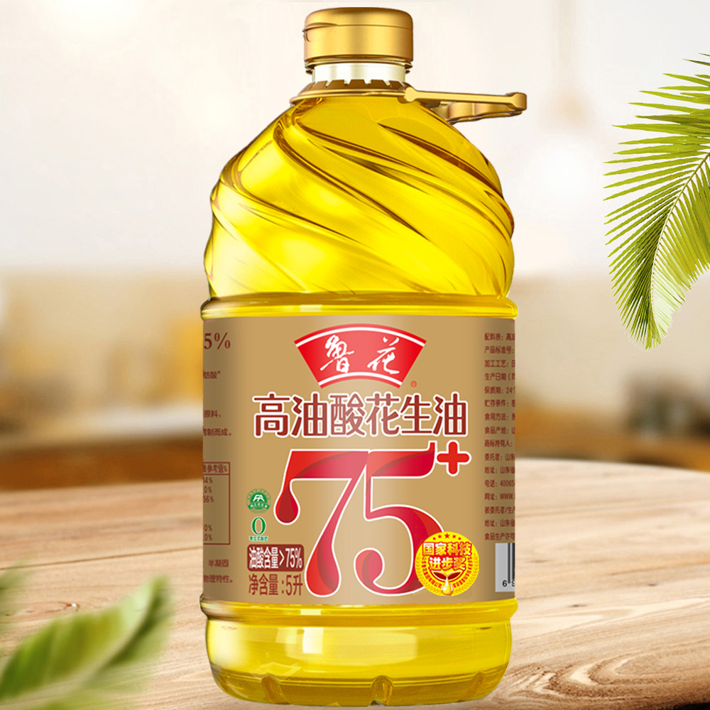 鲁花 花生油 高油酸花生油 5L高清大图