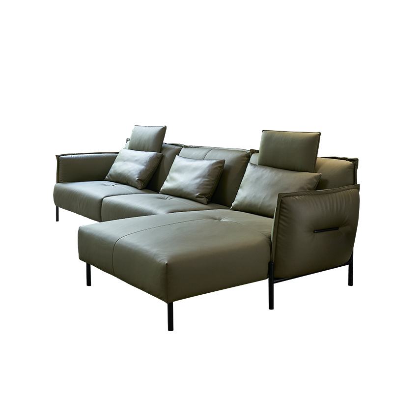 意梵 沙发 意式极简沙发小户型客厅北欧简约轻奢转角意大利头层牛皮