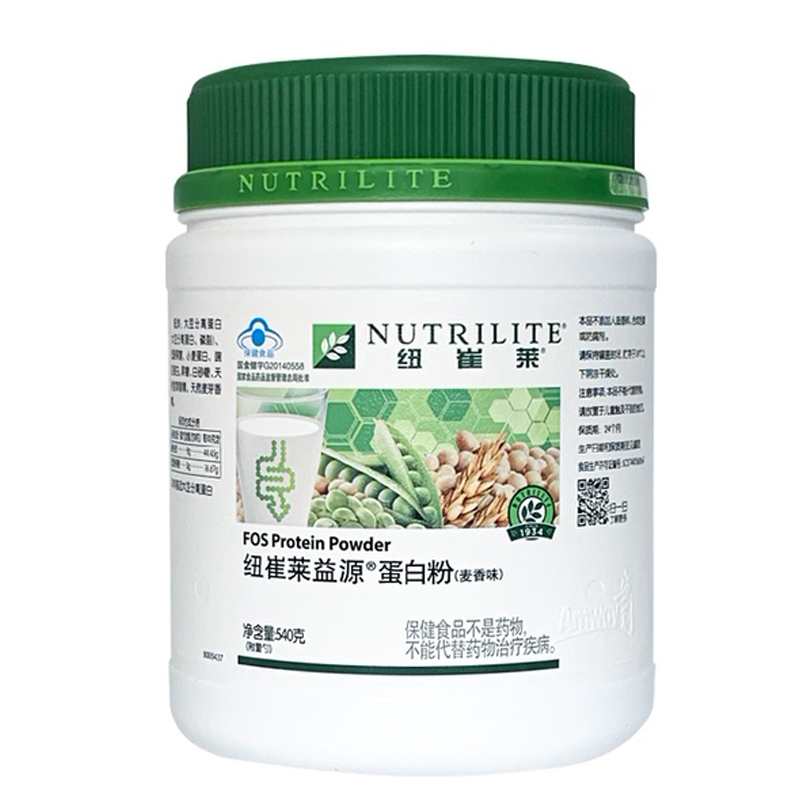国产蛋白质粉安利纽崔莱益源蛋白粉麦香味540克成人蛋白质粉视频