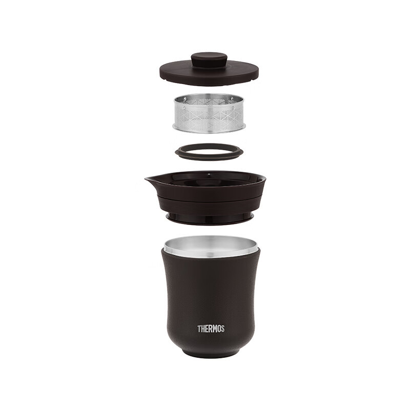 膳魔师(THERMOS)保温杯260ml旅行茶壶茶杯套组女神节礼物露营水杯子TCMU-200 雲白(TT)