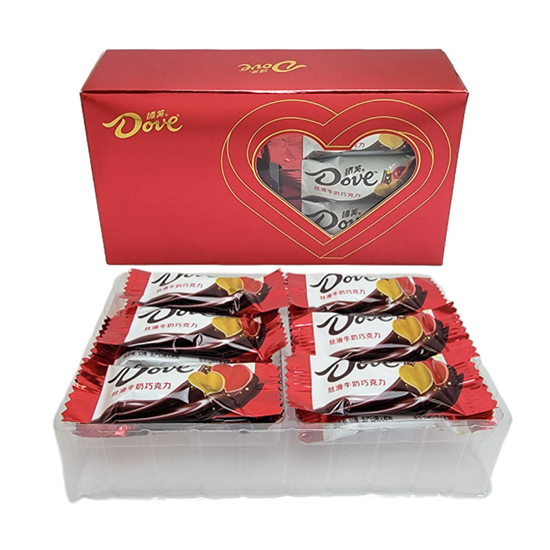 德芙牛奶巧克力纸盒装6-12颗伴手礼婚庆结婚喜糖七夕情人生日礼物高清大图