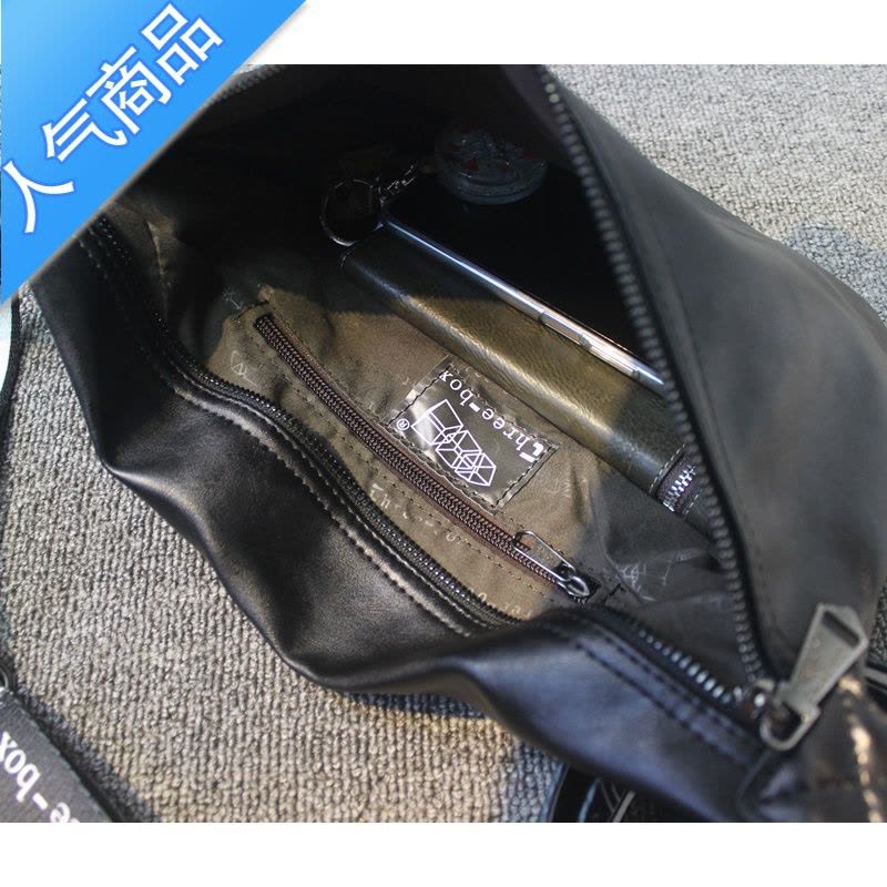 FENGHOU斜挎包大潮牌ins运动背包男士胸质单肩包简约嘻哈个生包腰包男图片