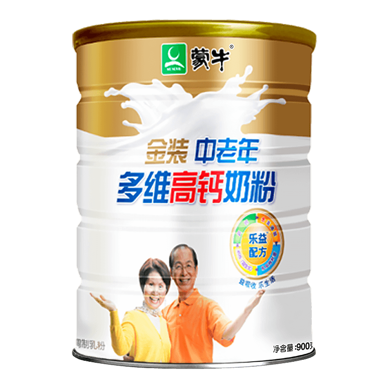 蒙牛金装中老年多维高钙奶粉900g悠瑞 新老包装随机发货