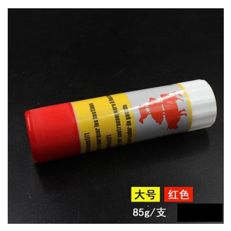 猪用记号蜡笔记号笔画笔红绿蓝三色猪身防水兽用画笔标记蜡笔