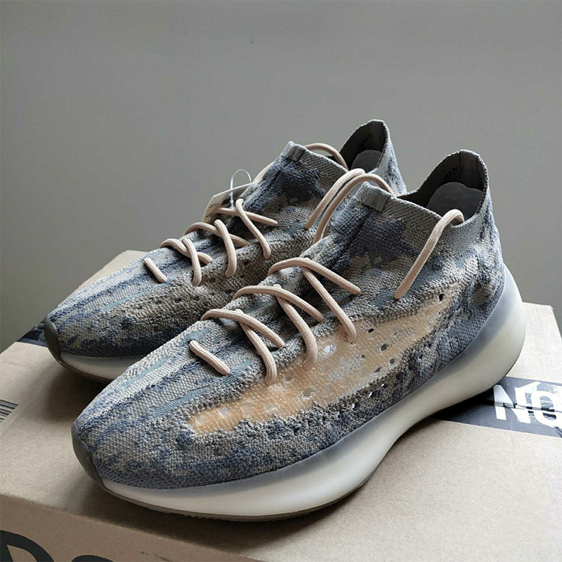 加勒特奈夫jialetenaifu椰子鞋男士秋季yeziyeezy380蜜桃粉满天星正品