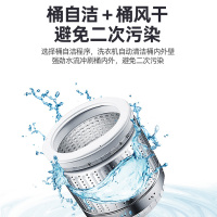荣事达7.5KG洗衣机全自动8公斤家用小型宿舍租房迷你滚筒洗脱一体 家庭四件 一机无忧