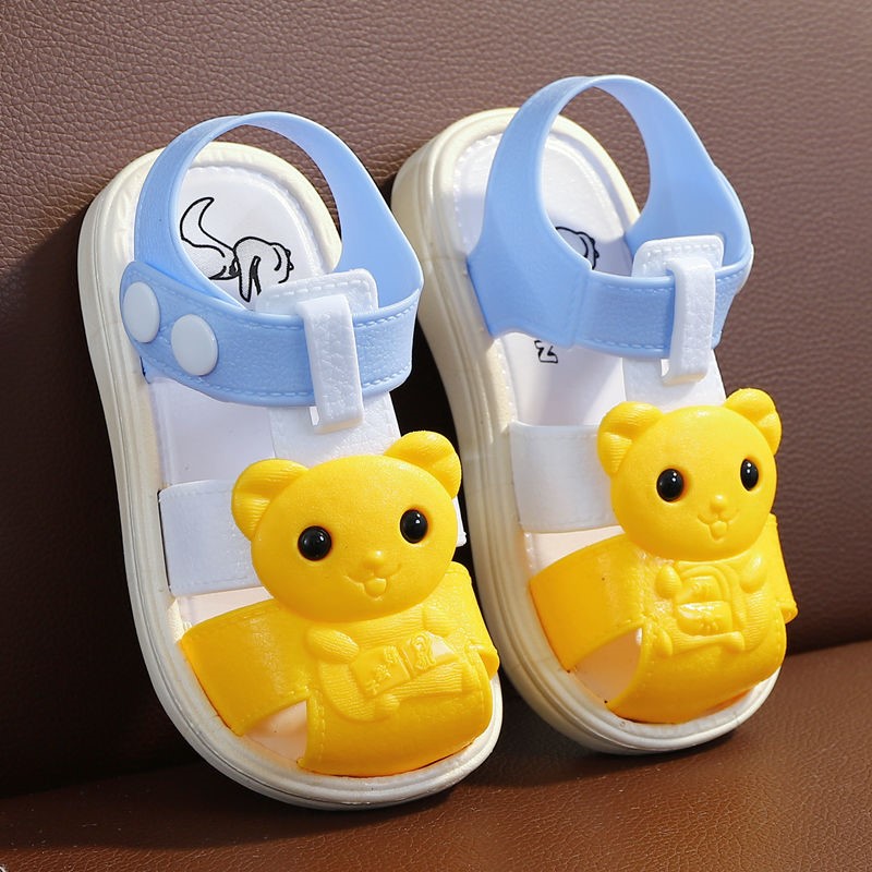 儿童凉鞋女男包头软底婴幼儿宝宝小女孩学生韩版时尚中小男童凉鞋