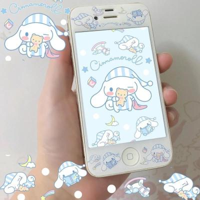 4S 晚安玉桂狗(单前膜 4S保护壳少女心玉桂狗手机壳5钢化膜少女心7P卡通可爱彩膜手机膜6
