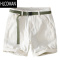 HLCOMAN夏季工装男短裤宽松休闲裤帅气青年潮流百搭白色五分裤子