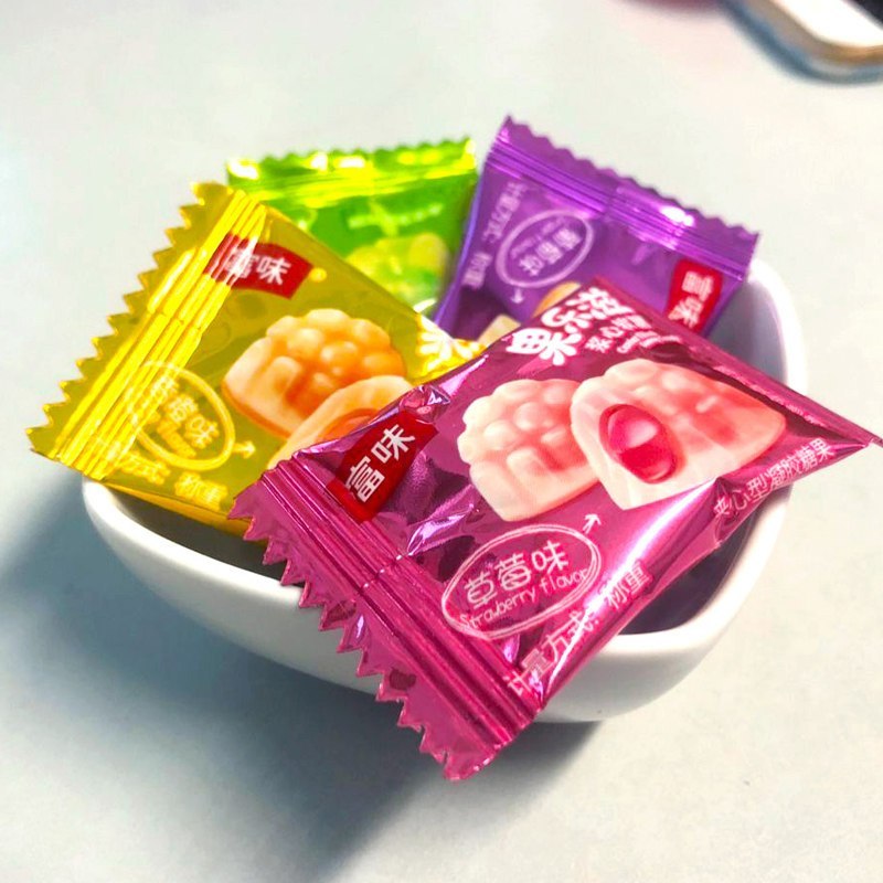 富味 果乐滋夹心软糖68g*2包 (葡萄味+草莓味)