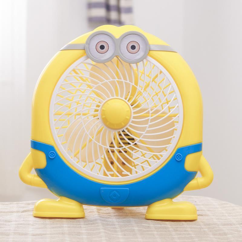 卡通小电风扇迷你学生宿舍床上台式办公室静音家用插电可爱小风扇
