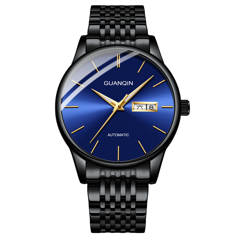 冠琴新款手表男机械表全自动防水镂空男士手表简约夜光商务腕表