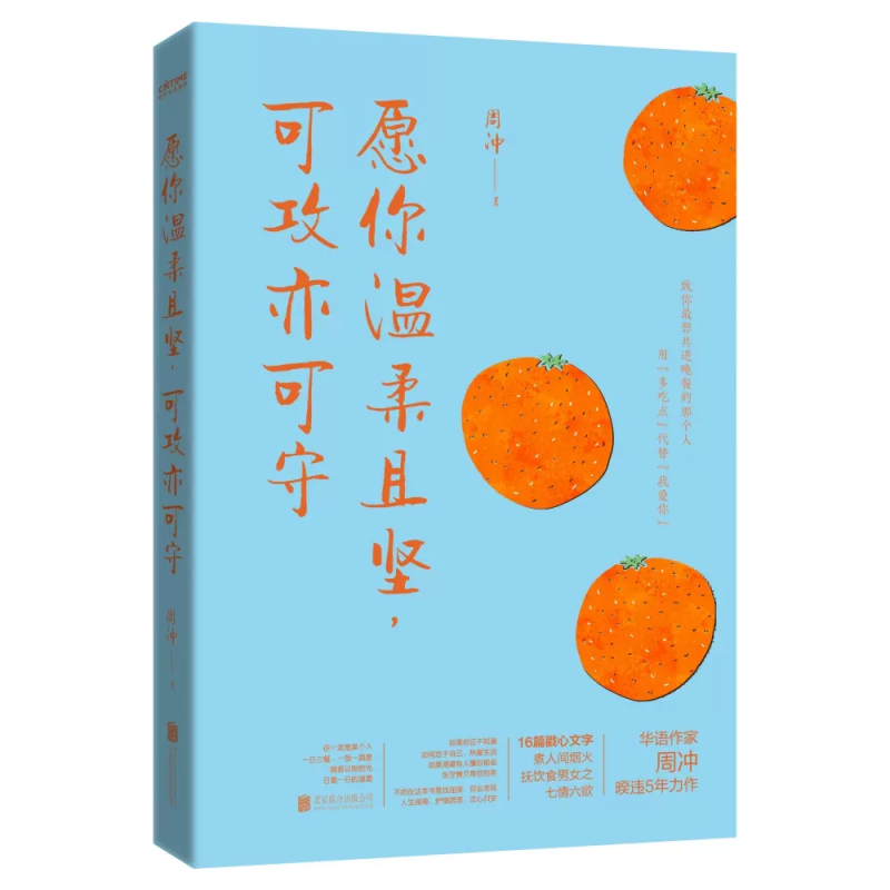 [正版]随书附赠贴纸愿你温柔且坚 可攻亦可守 周冲著 一本关于食与爱的随笔集 现当代文学散文随笔小说作品集 时代华语