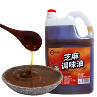 川宝的厨房芝麻调味油5L 麻油芝麻油 凉粉米线凉拌菜调料 火锅香油碟蘸料 厨房烹饪面食面皮调味料 餐饮量贩装