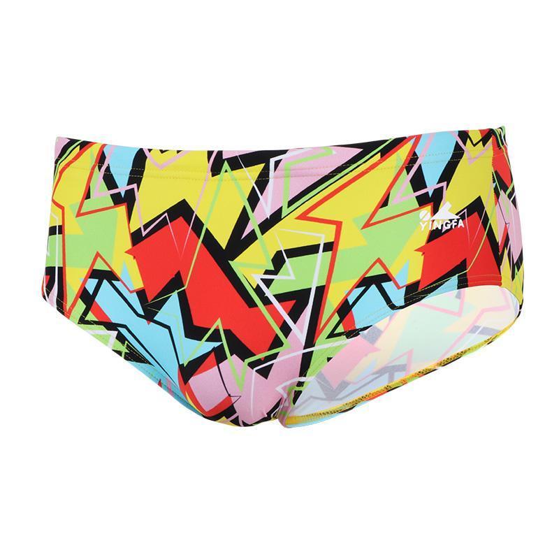 yingfa英发儿童泳裤比赛训练三角裤男童中大童男孩专业舒适游泳裤款式