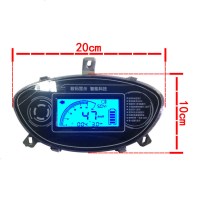 澳派48V60V72V迅鹰彩屏液晶显示电动车数字里程码表电量速度仪表