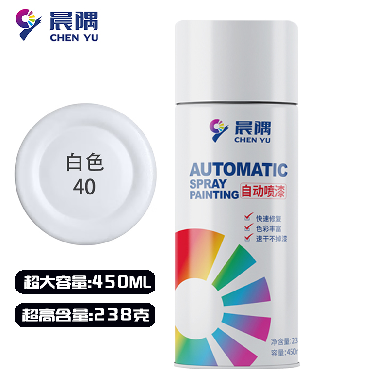 晨隅自喷漆 白12瓶/箱高清大图