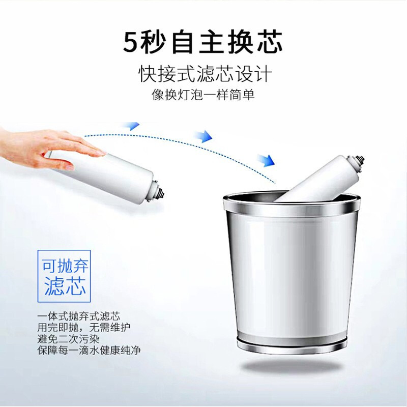 希力净水器ly88立式直饮机加热过滤净饮一体机商务家用净水设备滤芯提醒LED面板便捷更换滤芯白色