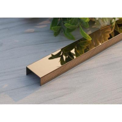 《u型槽不锈钢电视背景墙装饰条客厅装修收边线条家具包边吊顶扣条 镜