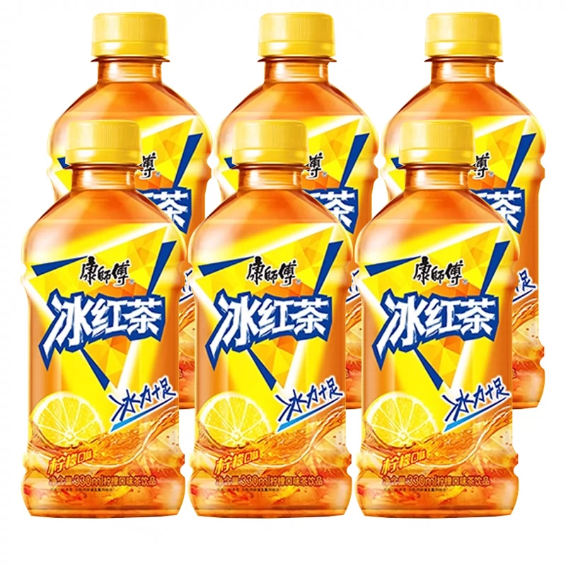 康师傅 冰红茶柠檬味330ml*12瓶整箱装 解渴饮品 饮料高清大图
