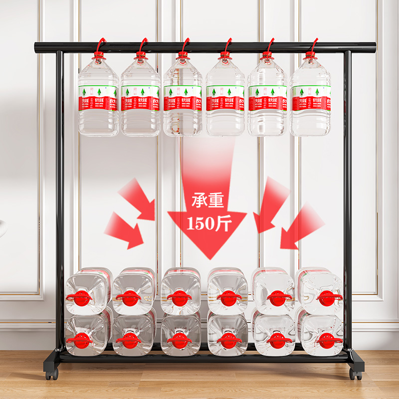 晾衣架落地卧室折叠室内凉衣服架子家用简易挂衣杆阳台晒被子神台高清大图