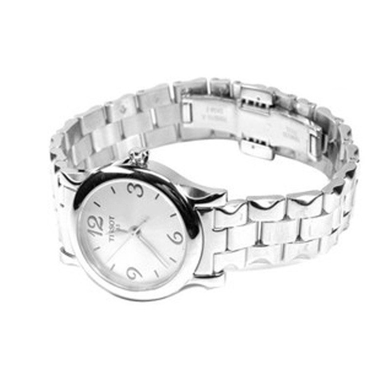 天梭 (TISSOT) 手表 时尚系列 休闲 间金 钢带 优雅 女士 石英表T028.210.11.037.00