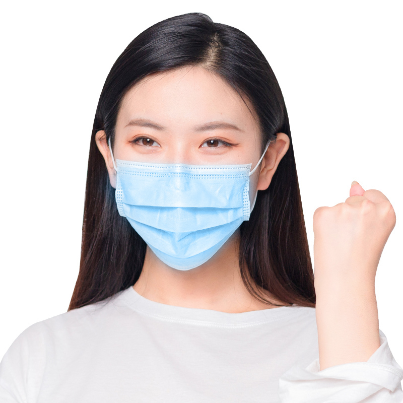 [200片医用外科口罩]爱护佳一次性使用医用灭菌口罩成人防护防尘防雾霾防飞沫三层过滤熔喷布透气苏宁自营高清大图