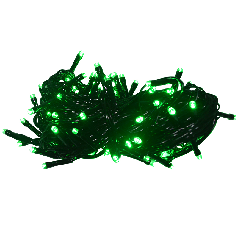 格瑞捷 LED彩灯串 LED-10m-100T 100头 绿 220V 带插头 串 绿色