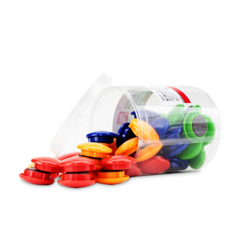 得力(deli)彩色白板磁钉24粒/盒磁铁黑板吸铁石/磁铁 白板配件