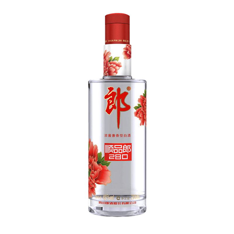 郎酒 顺品280(红顺) 45度 280mL单瓶装 兼香型白酒
