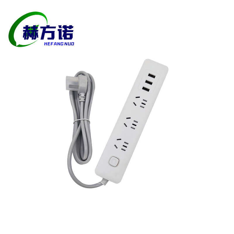 赫方诺电源插板1.2米 3孔/个高清大图