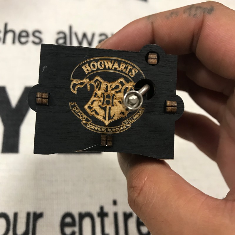 邋遢大王 暗黑哈利波特 黑色特别版哈利波特主题曲手摇八音盒 三维工匠音乐盒高清大图