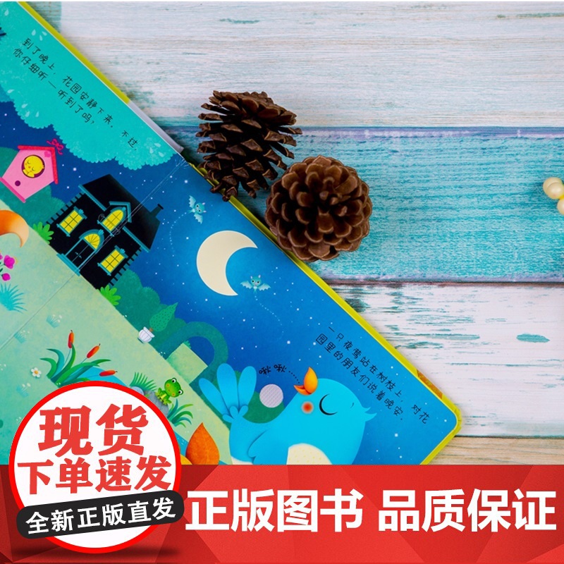 尤斯伯恩玩具书 奇妙发声书 花园里边谁在唱 0-2岁 尤斯伯恩出版公司 著 玩具书高清大图