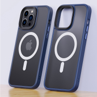 安美宝 iphone15手机壳苹果14/13promax新款14Plus超薄防摔硅胶MagSafe磁吸保护套磨砂简约创意